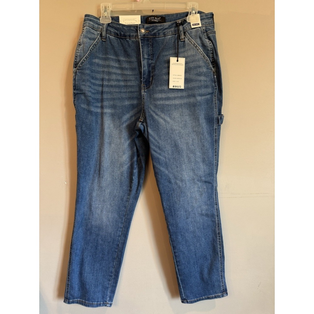 NEW Judy Blue On The Grind Hi-rise Carpenter Slim Fit Jeans 11/30‎ Stretch